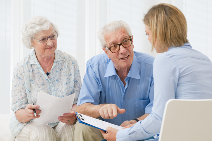 discussing home care services
