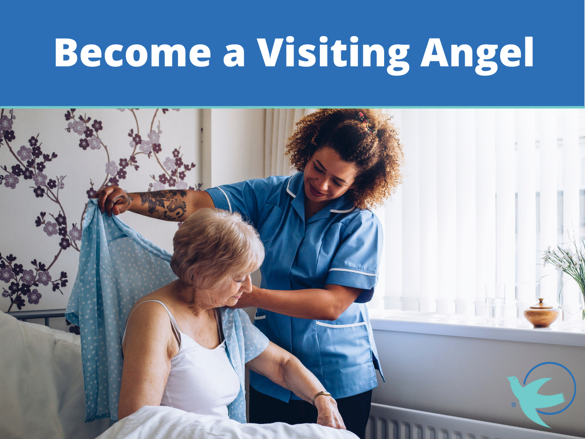 in-home caregiver helping
