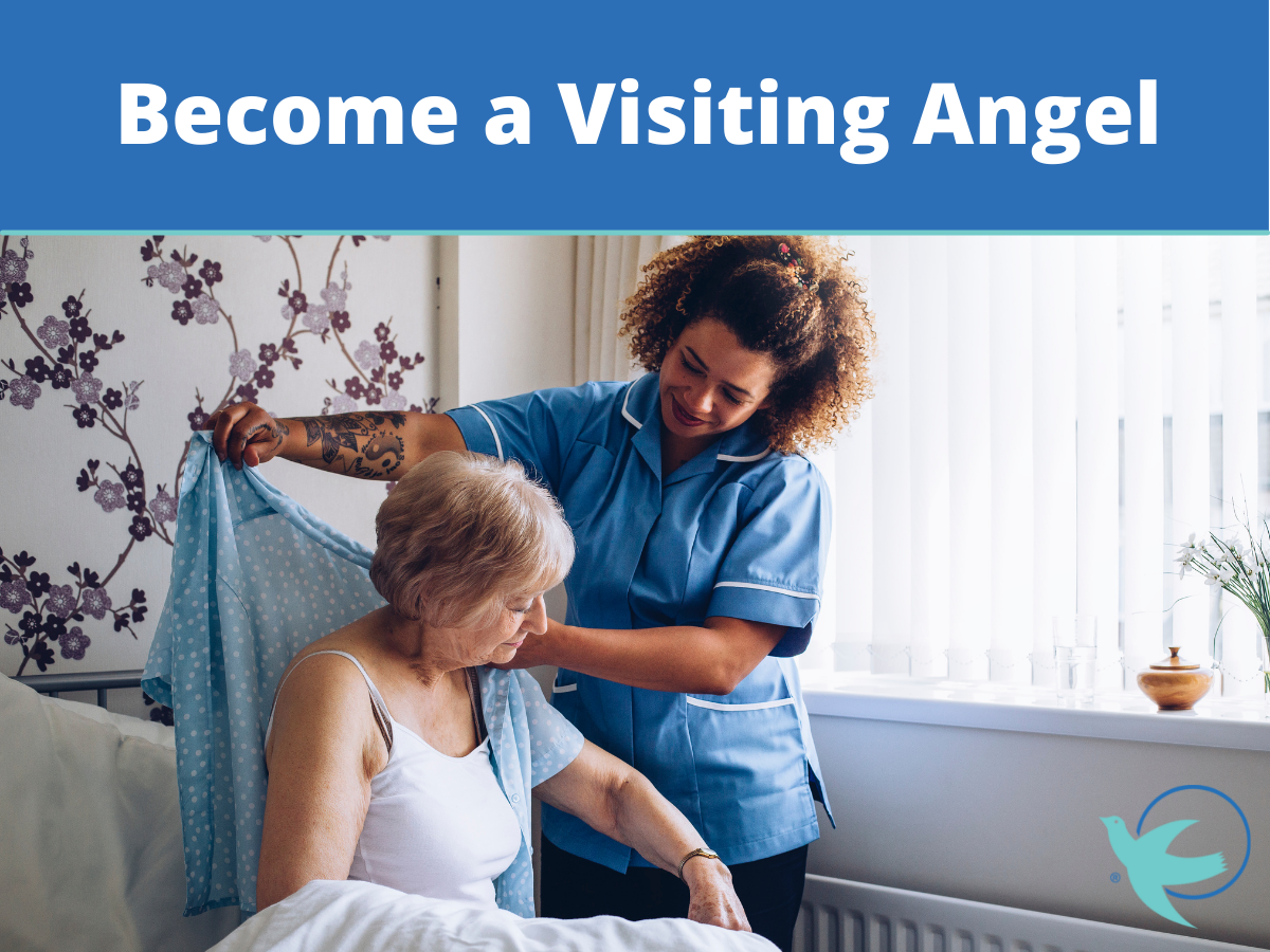 home caregiver helping