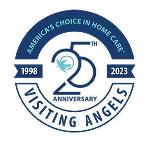 Visiting Angels 25th Anniversary Badge