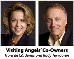Nora de Cardenas and Rudy Tervooren, Visiting Angels Owners