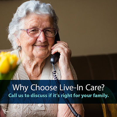 Call Visiting Angels to discuss live-in elder care