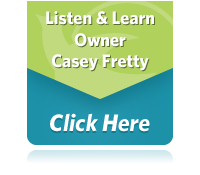 A click and learn badge to  learn more about senior care services provider Casey Fretty