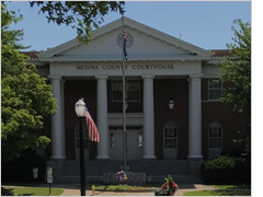 The Medina County Courthouse located in Medina,OH