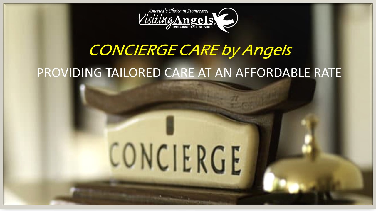 Concierge Care Sign and Bellhop Bell