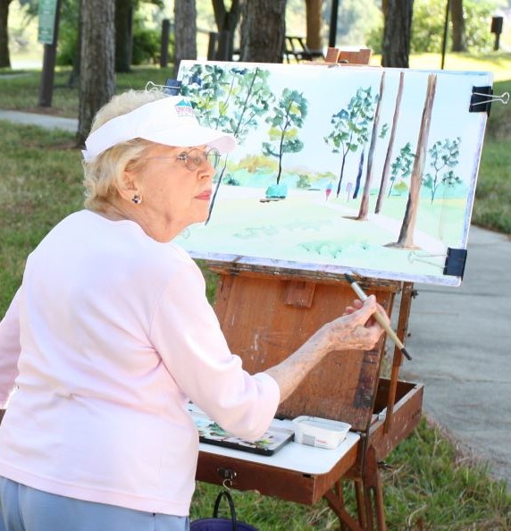 Active Senior Painting