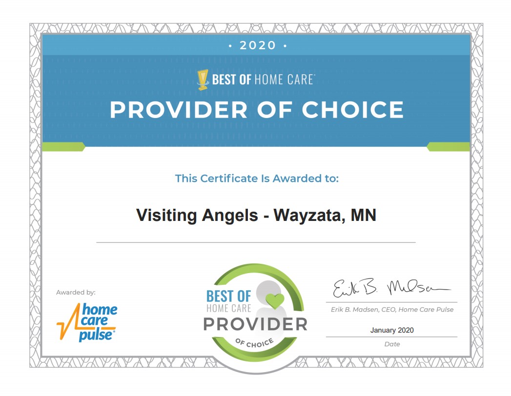 Provider of Choice Certificate