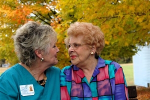 picture of client and caregiver